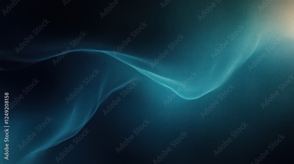 Obraz premium Deep Teal Black Gradient Background with Soft Lighting Abstract Expressionism Art