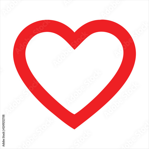 heart shaped red and white