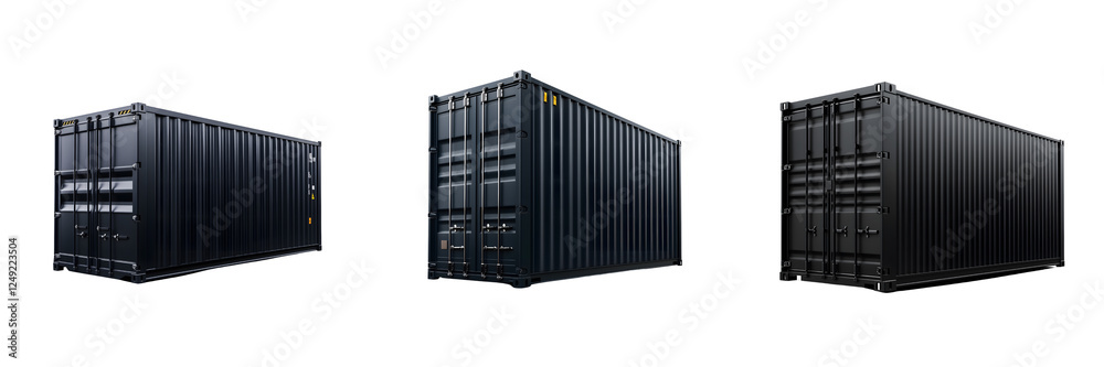 Transporting cargo efficiently with shipping containers on transparent background
Transporting cargo efficiently with shipping containers on transparent background