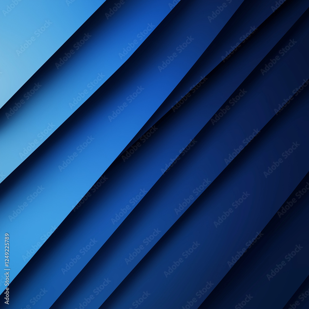 Fototapeta premium Blue gradient background in a simple flat style with a minimalist design, featuring high resolution, rich detail, high contrast, and vibrant saturation, perfect for modern digital visuals