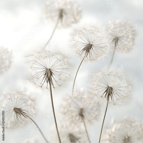 flowers and leaves in pictures illustrator2D