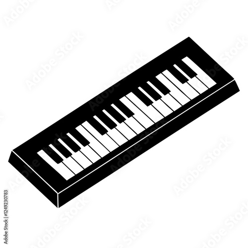 piano keys vector illustration