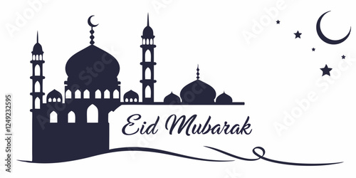 silhouette of mosque