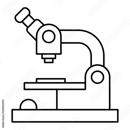 microscope outline icon