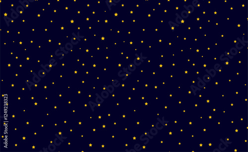 night sky with stars background. The night sky is full of stars. Vector Sky Background
