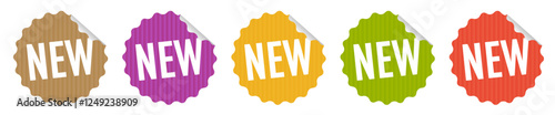 New on kraft paper labels