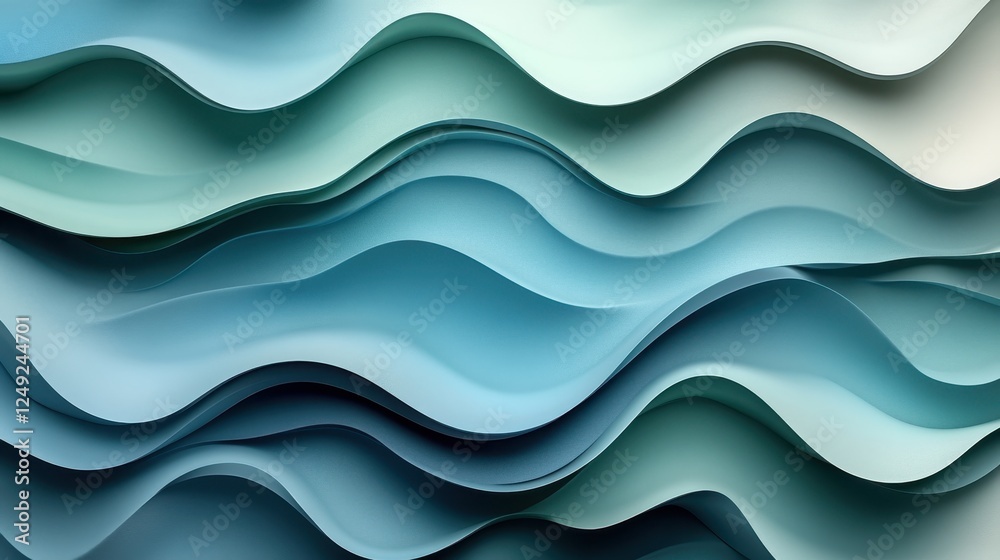Abstract teal waves, flowing design, background texture, website design Abstract teal waves, flowing design, background texture, website design