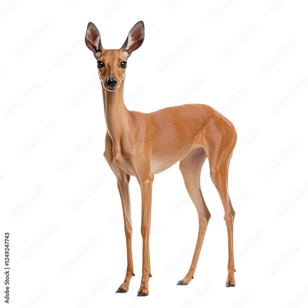 Fototapeta premium Pharaoh Hound Dog Breed Standing on White Background