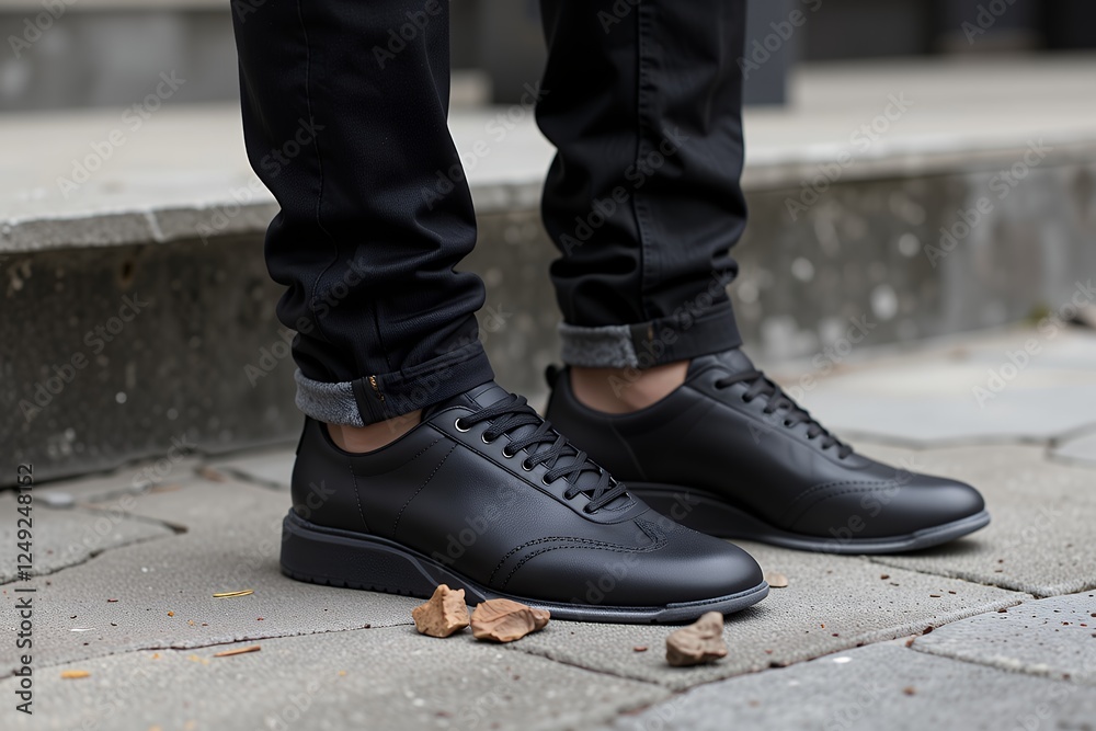 Stylish Black Leather Shoes for Men on the Go Stylish Black Leather Shoes for Men on the Go