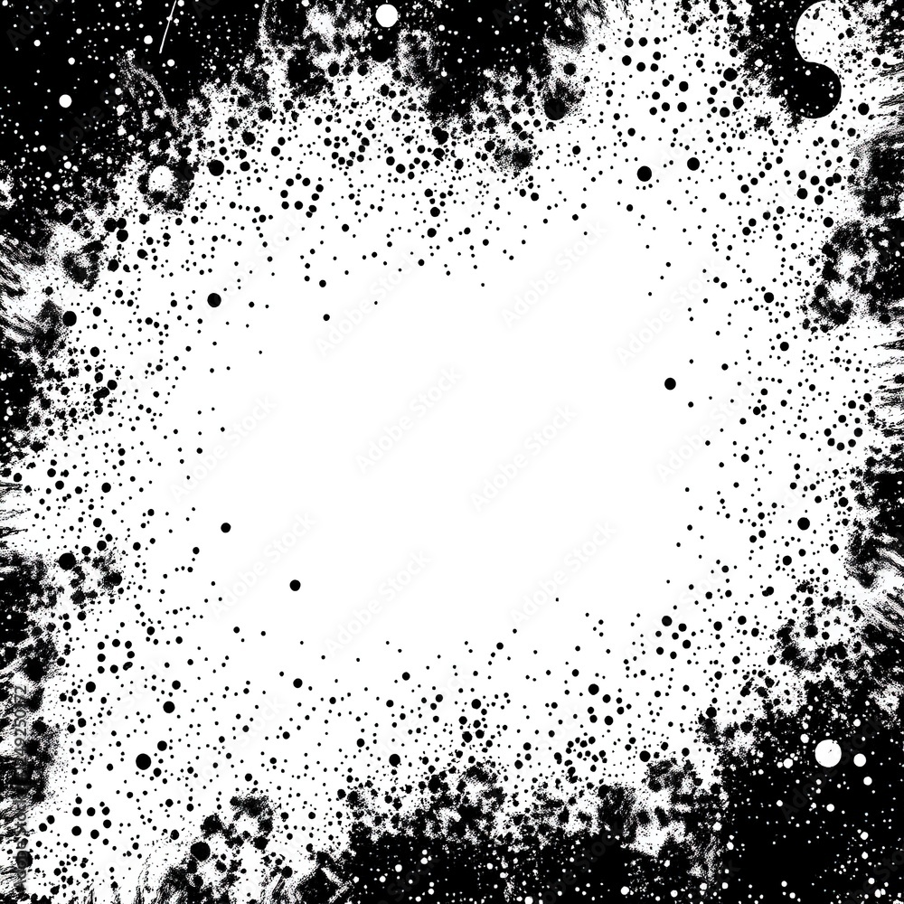 Obraz premium Abstract Noise Music Poster with Speckled Background