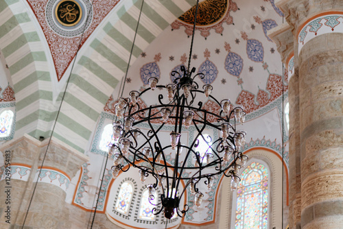 Inside a Mosque in Istanbul, Turkey.