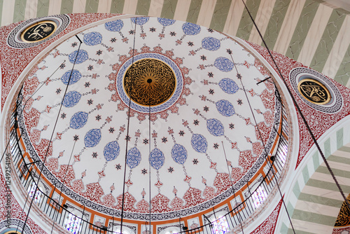 Inside a Mosque in Istanbul, Turkey.