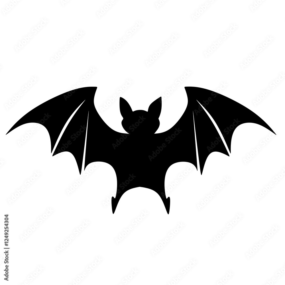 bat silhouette vector illustration