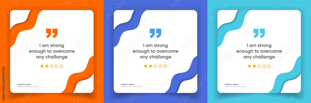 3D bubble testimonial banner, quote, infographic. Social media post template designs for quotes. Empty speech bubbles, quote bubbles and text box. Vector Illustration EPS10. 3D bubble testimonial banner, quote, infographic. Social media post template designs for quotes. Empty speech bubbles, quote bubbles and text box. Vector Illustration EPS10.