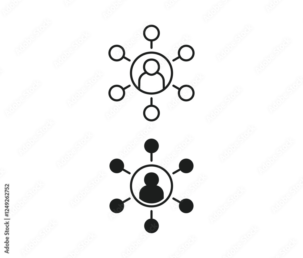 People social network connection icon. Social media and digital communication symbol People social network connection icon. Social media and digital communication symbol