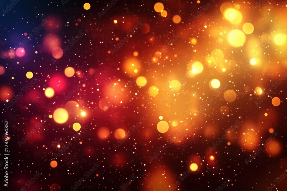 red gold abstract background bokeh glow light winter decoration art red gold abstract background bokeh glow light winter decoration art