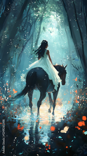 Girl and Horse: A Bond in Nature