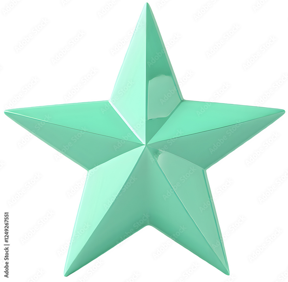 Obraz premium 별 민트색(star mint color)