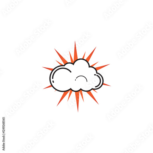 Cloud template vector