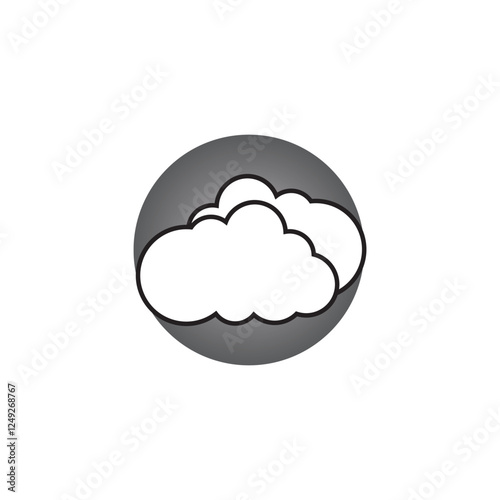 Cloud template vector