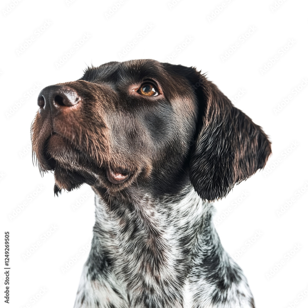 German Shorthaired Pointer Dog Looking Up German Shorthaired Pointer Dog Looking Up