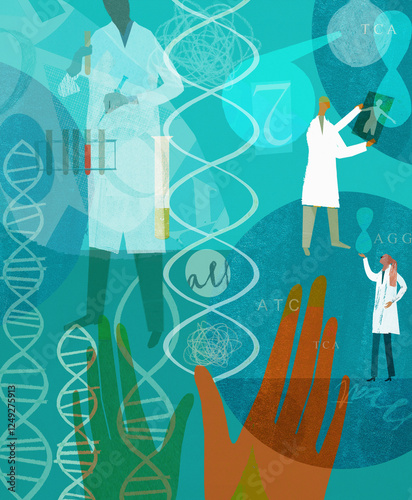 Scientists and genetic research