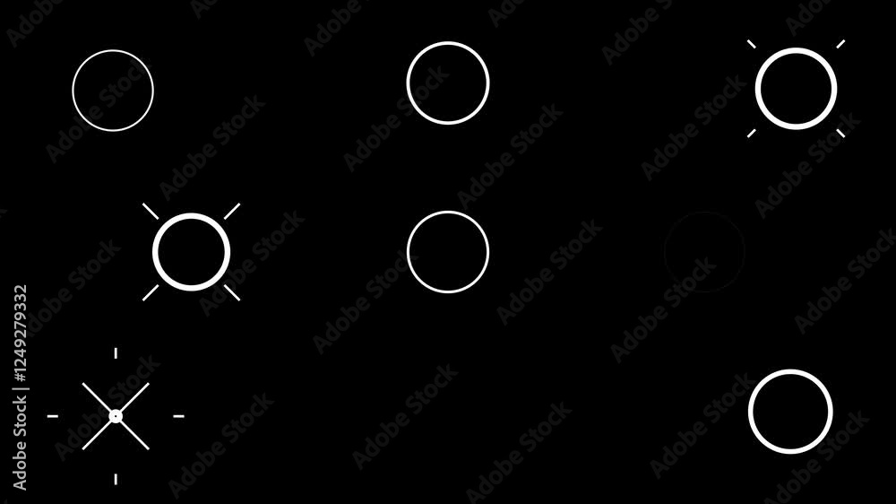 Line blast, Circle bursting Highlight firework element Motion graphics, Firework animation line shape blast explosion video, shiny, blast. template elements for explainer video. Transparent black back
