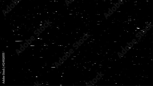Winter background. falling snow isolated on black background. Falling snow on black background. Winter background in pure dark.