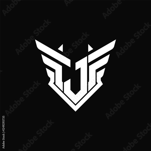 Letter J wing logo