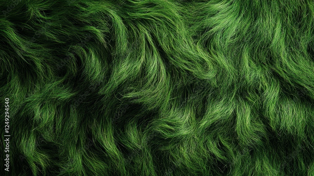 Obraz premium Captivating green grass blades nature abstract background lush environment close-up textured concept