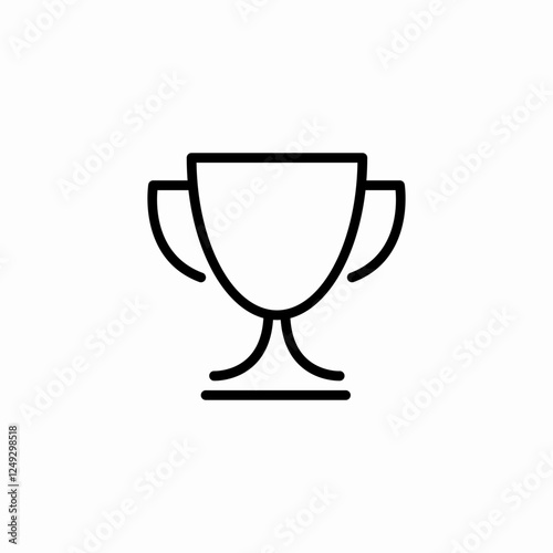 large cup award icon sign vector
