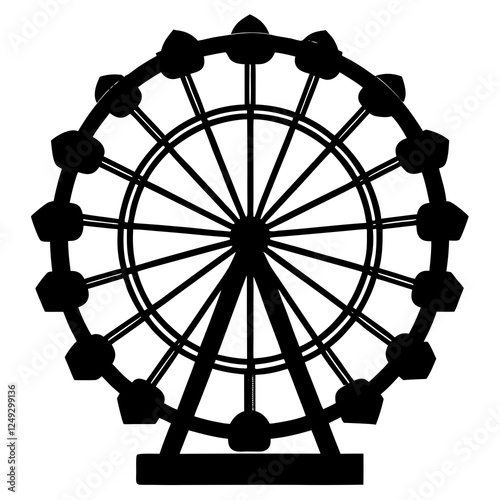 ferris wheel vector illustration