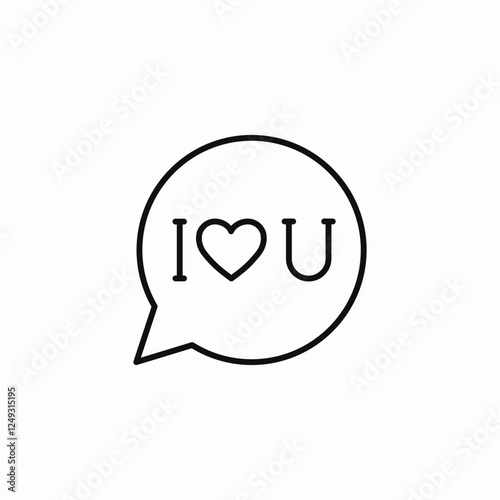 love message icon sign vector