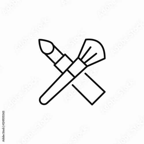 makeup set icon sign vector
