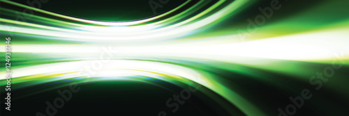Light green effect reflections, neon illumination in white colors. Bright light lens. Police light effects, lines. Shiny stars, glowing sparks on a black background