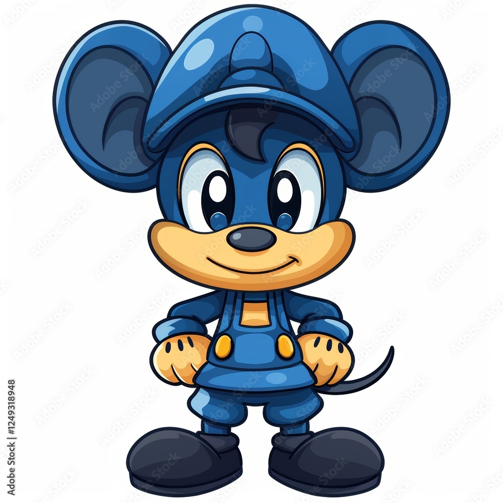 Fototapeta premium Isolated mouse cutout on white background for clear visual presentation and design use