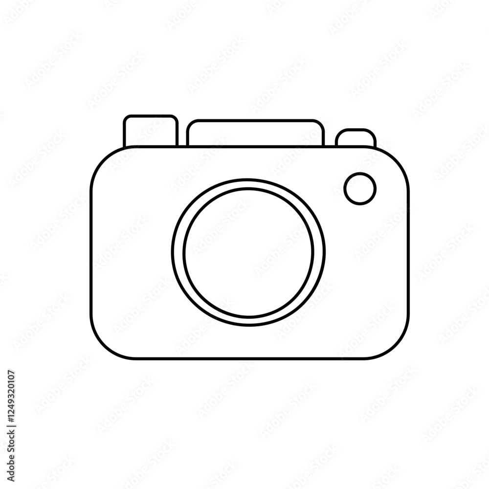 outline icon camping travel Illustration outline icon camping travel Illustration
