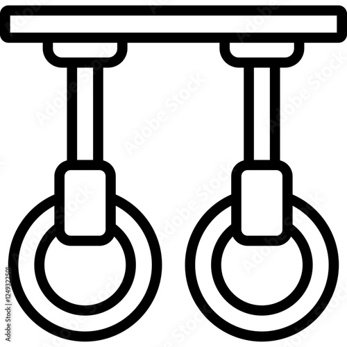 gymnastic ring icon
