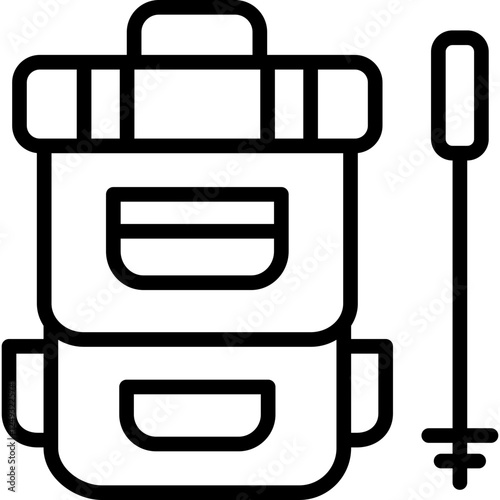 hiking equipment icon
