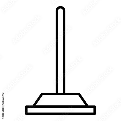 A mop made of rubber that is easy to clean.