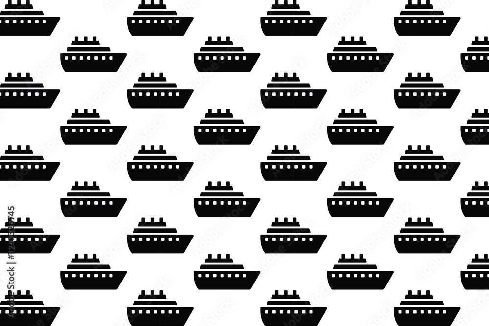Ship pattern on white background . Ship background . Vector illustration Ship pattern on white background . Ship background . Vector illustration