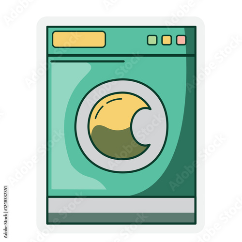 cute icon laundry illustration