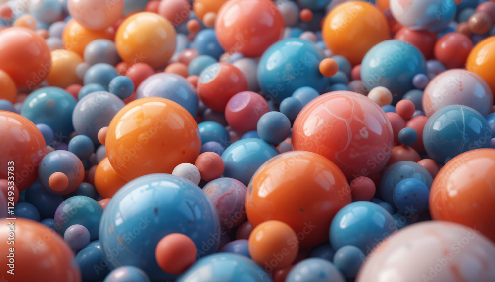 Playful Abstract Colorful Balls Background Playful Abstract Colorful Balls Background