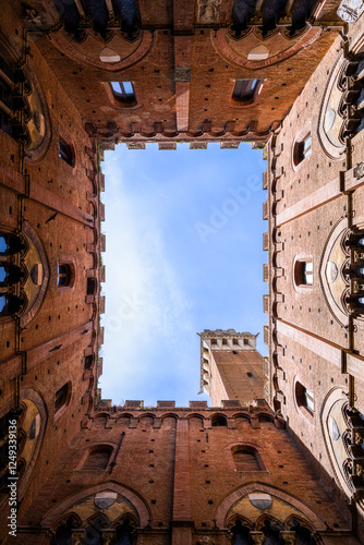 Torre del Mangia in Sienna, Italy photo