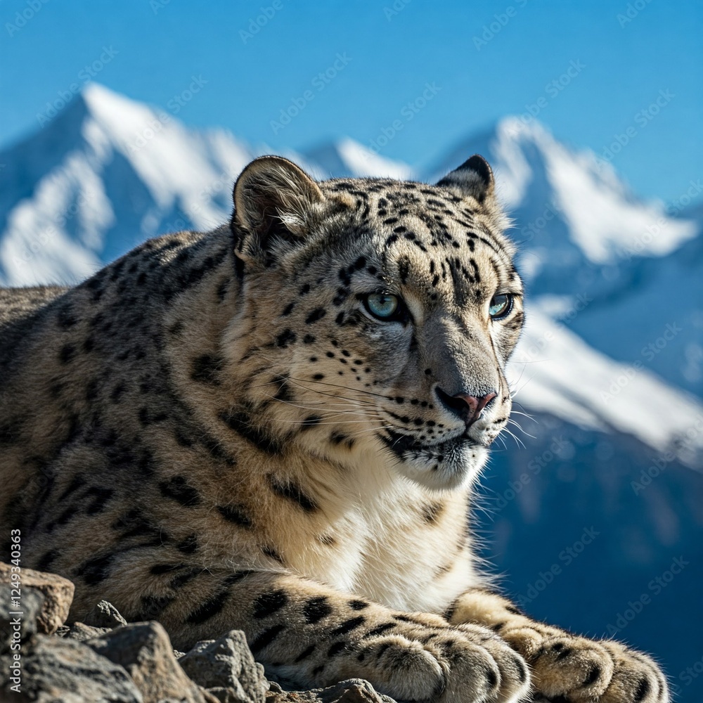 Obraz premium snow leopard portrait