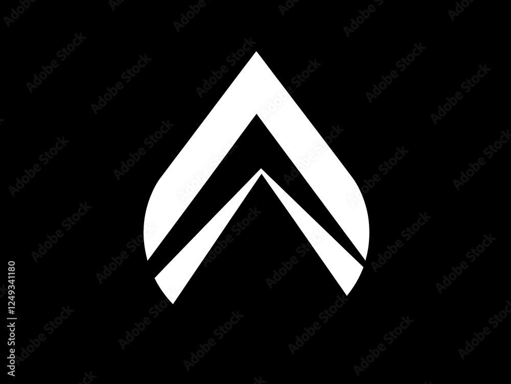 Abstract Monochrome Logo with Minimalist Lines Abstract Monochrome Logo with Minimalist Lines