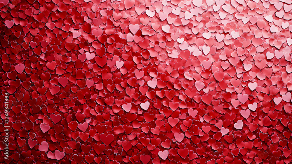 pattern of red and pink hearts, a Valentine's Day background, romantic and festive, with a gradient effect that conveys love and affection pattern of red and pink hearts, a Valentine's Day background, romantic and festive, with a gradient effect that conveys love and affection