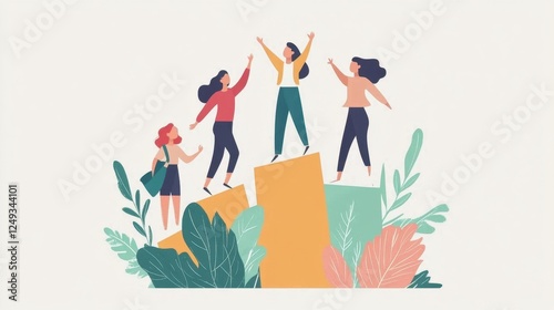 Women Celebrating Success with Joy and Team Spirit