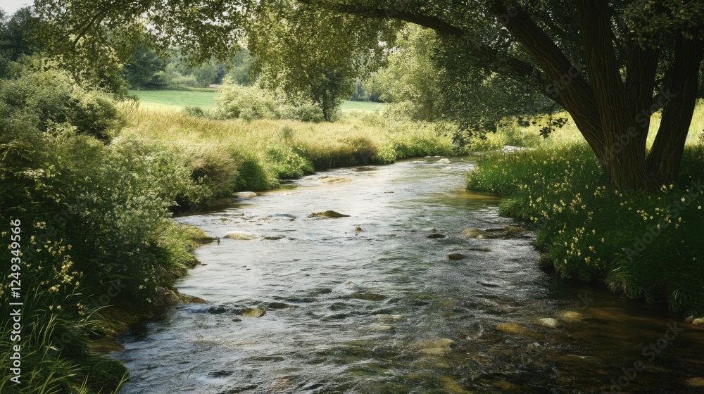 River landscapes add movement and continuity. River landscapes add movement and continuity.