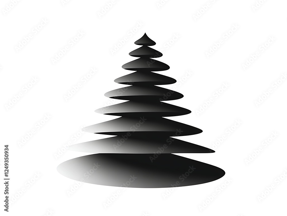 Minimal Evergreen Tree with Clean Design Minimal Evergreen Tree with Clean Design